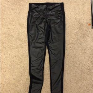 Athleta leather leggings